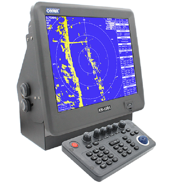 KR-1968-H (New!) 19" 64NM Color LCD Marine Radar With AIS Display/ Target Tracking (ARPA) , Support Network