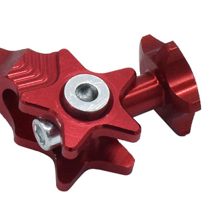 Palanca de Freno Trasero de Aluminio CNC para Motocicleta, Monobloque Rojo, Pieza de Modificación para Moto - Product Image 4