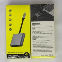 Harga Pabrik Konverter USB3.1 Tipe C ke HDTV VGA 4K 30Hz HDTV 1080P VGA Output Stok Tersedia