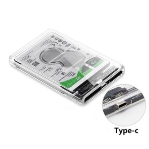FYX portátil de alta velocidad de 2,5 pulgadas SATA <span class=keywords><strong>USB</strong></span> 3,0 caja de disco duro para ordenador portátil externo transparente SSD <span class=keywords><strong>HDD</strong></span> carcasa gran oferta de plástico - Product Image 4