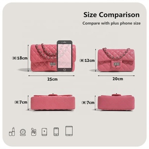 Bolso de Hombro de Lujo de Moda para Dama al por Mayor Marca Privada Elegante Bolso de Cadena Acolchado Cuero PU con Logotipo Personalizado para Mujer - Product Image 2
