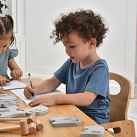Table d'étude en bois Montessori ensemble de chaises meubles de salle de jeux préscolaire de maternelle pour une utilisation intérieure pour les enfants de l'école primaire