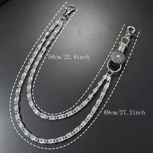 Nouvelle chaîne de taille en métal multicouche à la mode pour hommes avec décoration de toile d'araignée pour <span class=keywords><strong>jupe</strong></span> en jean - Product Image 5