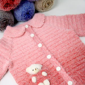 Sợi len acrylic nylon chunky 190G/380m, cung cấp trực tiếp từ nhà máy, dùng cho khăn, mũ, áo len - Product Image 4