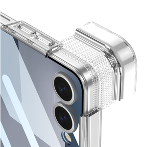 Étui de téléphone portable pliable antichoc en TPU+PC pour Z Flip 7 avec charnière magnétique et design transparent - Product Image 5