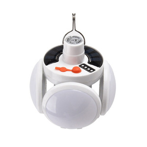 Solar Rechargeable LED Camping <b>Light</b> Foldable Outdoor <b>Emergency</b> Hanging Lamp For Night Market Street Vendor Use - Product Image 3