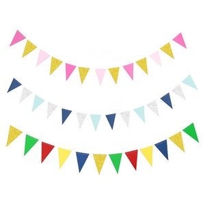 3M triángulo colgante boda decoración guirnalda de fiesta de papel Cadena de favores - Product Image 1