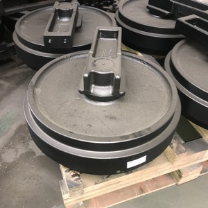 E320 OEM suku cadang Undercarriage ekskavator, Tensioner <span class=keywords><strong>Idler</strong></span> Roller depan untuk <span class=keywords><strong>Idler</strong></span> ekskavator - Product Image 2