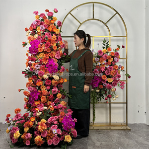 Nuovo arrivo fiore artificiale decorazione matrimonio ghirlanda di fiori sfondo fiori decorativi ghirlanda e piante - Product Image 2