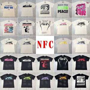 Anima Hell Star NFC Series Print Japan Style Débardeurs pour hommes 100% coton 260g Coupe régulière T-shirts style basique - Product Image 2