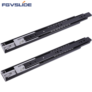 Furniture Hardware Fittings 45mm Full Extension Drawer Slides Soft Close Ball Bearing Drawer Slide For Kitchen Cabinet