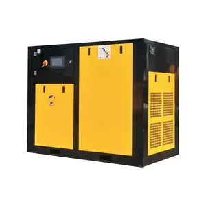 Karlos 45KW high efficiency screw air compressor with vertical cooling system and four holes on each side of the top of machine