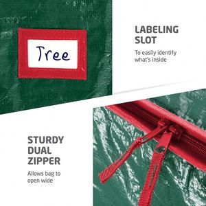 Large Capacity Christmas <b>Tree</b> Moving Storage <b>Bag</b> Carrying Plastic PP Woven Duffle <b>Bags</b> With Zipper - Product Image 4
