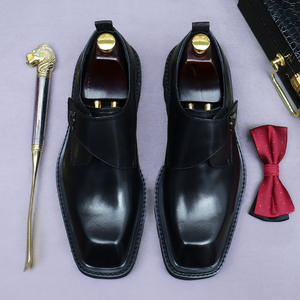 Chaussures Oxford à lacets décontractées pour hommes 2025 de haute qualité, en cuir véritable, antidérapantes, à bout carré, modèle Evergreen, toutes saisons - Product Image 4