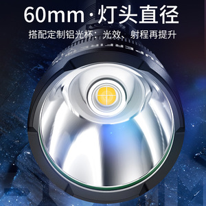 ไฟฉาย LED อลูมิเนียมอัลลอยด์แบบชาร์จไฟได้ Divine Fire ความสว่างสูง 2600 ลูเมน สำหรับกิจกรรมกลางแจ้งและขี่กลางคืน - Product Image 4