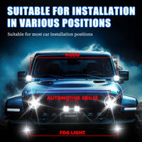 Feux de travail à quatre lentilles, mini grille, double couleur 3000K 6000K, lampe à grille LED pour voiture, moto, camion