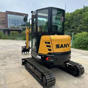 Mini-pelle Sany SY35U d'occasion fonctionnant bien, pelle hydraulique de 3.5 tonnes avec boîte de vitesses moteur et moteur en stock à vendre - Product Image 1