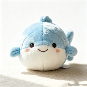 Peluche de pez globo personalizado, peluche de pez inflado, juguete de peluche de pez, linda criatura marina de peluche - Product Image 1