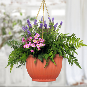 Bán buôn Dừa Sợi Treo Flower Basket, giá rẻ Rèn Giỏ Treo Sắt với <span class=keywords><strong>Coco</strong></span> Lót, Dây kim loại Treo <span class=keywords><strong>Planter</strong></span> - Product Image 4