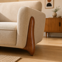 Pieds de canapé carrés modernes en bois pour lit, chaise, meubles d'intérieur, table, accessoires de canapé – Fournisseur fabricant