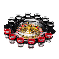 Roulette russe en plastique 12 coupes pour jeu de boisson, jouet de fête pour bar et KTV avec verres à shot assortis, jouets promotionnels