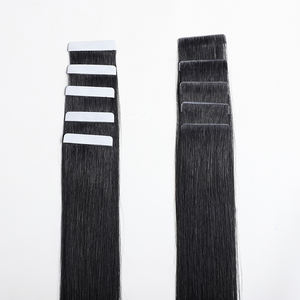 थोक टेप बालों का विस्तार क्यूटिकल गठबंधन डबल खींचा हुआ मोटा अंत वास्तविक मानव बालों 100% वेफ्ट में सहज इंजेक्शन टेप - Product Image 3