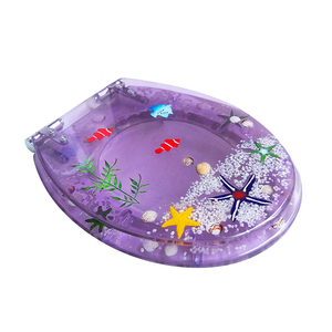 <span class=keywords><strong>Tapa</strong></span> de <span class=keywords><strong>Inodoro</strong></span> Moderna de Resina Acrílica con Diseño Marino para Baños Modernos, Fácil de Limpiar e Instalar - Product Image 2