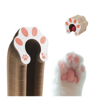 Jouet interactif compact pour chat : Orgue magique, planche à gratter, accordéon en carton, tapis à gratter avec clochette et balle