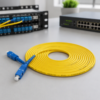 Kabel Patch Optik Single Mode Simplex SC-SC Jumper 3m untuk Komunikasi FTTH