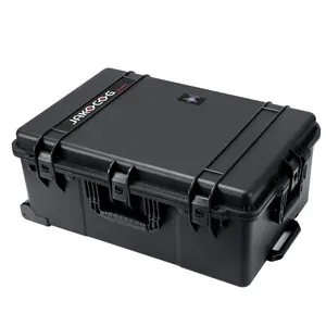 217X防水防震坚固滚动设备箱重型工具箱DJ带轮子飞行箱