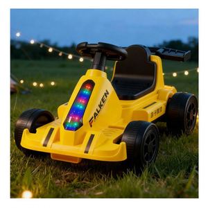 Voiture à pédales 4 roues rouge à piles avec lumières et sons, moteur 380 amélioré, structure en plastique renforcée pour une conduite toute la journée - Product Image 4
