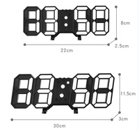 Meilleure vente écran couleur 3d led horloge de table température calendrier mural horloge de bureau numérique