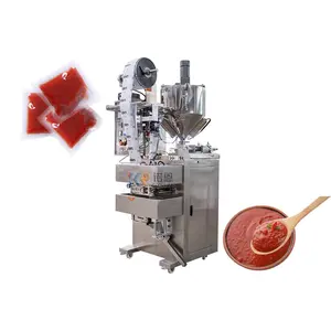 2024 New Tomato Paste 70g Sachet Packaging Machine Dry & Liquid Packing Hummus Filling