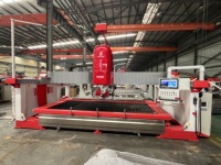 2025 Hualong Machinery Italian CNC 5 Axis Bridge Saw Combo Waterjet Core Bearing Components New Italian Pegasus Software Motor
