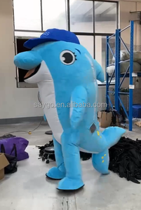 <span class=keywords><strong>Disfraz</strong></span> Inflable de Delfín, <span class=keywords><strong>Animal</strong></span> <span class=keywords><strong>Marino</strong></span> para Adultos, Marca Saygo, Tema de Carnaval/Mardi Gras - Product Image 5