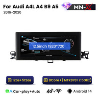 MEKEDE-Radio con GPS para coche, Radio con Android, 4G, wifi, navegación GPS, para Audi A4L, A4, B9, A5, 2016-2020