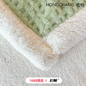 ผ้าห่มขนแกะลายวาฟเฟิลสองชั้น ขนาด 100x150 ซม. 120x200 ซม. 150x200 ซม. 180x200 ซม. 200x230 ซม. ผ้าห่มอุ่นๆ สำหรับฤดูใบไม้ร่วงและฤดูหนาว - Product Image 5