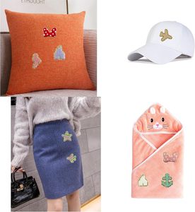 Vêtements à la mode sac Chenille Patch sac à dos mignon château avion arc noeud fer sur chapeau patchs en gros pour vêtements enfants - Product Image 3