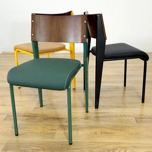 Chuyên Nghiệp Trung Quốc Hiện Đại Bắc Âu Phong Cách Mềm Mại Miếng Bọt Biển Đệm Ăn Uống Ghế Thép Khung Gỗ Nhà Hàng Ghế Cho Nhà Căn Hộ - Product Image 1