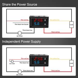 <span class=keywords><strong>DC</strong></span> 100V 10A Ampere-Spannungs-Strommessgerät <span class=keywords><strong>Tester</strong></span> 0,28 Zoll Digitales Voltmeter Amperemeter für Auto, Marine und Boot - Product Image 5