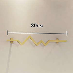 Étagère murale en métal or Rose, 1 pièce, à Rail unique pour vêtements, de Boutique, supports pour vitrines - Product Image 3