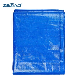 Bâche PE blanche bleue en Poly 6x8 pour Camping léger - Product Image 2