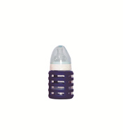 Nouveau-né préféré 60ML biberon en verre sûr et sans BPA nettoyage pratique avec couvercle anti-goutte en silicone pour 0-12 mois