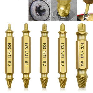 5 pz/<span class=keywords><strong>set</strong></span> danneggiato vite estrattore <span class=keywords><strong>Drill</strong></span> <span class=keywords><strong>Bit</strong></span> <span class=keywords><strong>Set</strong></span> a doppia testa rimozione bulloni rotti - Product Image 2