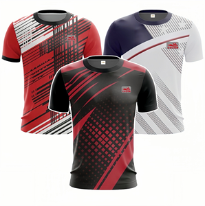 Table Customisable pakaian daur ulang poliester sublimasi 2 potong pakaian anak perempuan 2 potong T-Shirt grosir baju pakaian tenis - Product Image 1