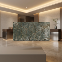 Revêtement mural flexible en ardoise écologique 2 mm, avec support en résine, léger, imperméable, ignifuge, fluorescent, moderne, pour centre commercial et divertissement
