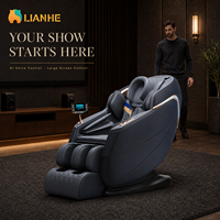 3D Zero Gravity SL-Track Massagesessel mit Heizfunktion und Bluetooth-Lautsprecher für das Wohnzimmer