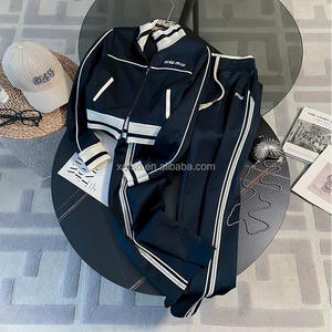 2025 nuevo diseño de gama alta ropa informal para mujer primavera y otoño deportes de ocio Sudadera con capucha pantalones de pierna ancha Conjunto 2 conjuntos - Product Image 6