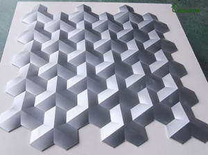 Briques de ciment 3D virales en forme de cube, légères, artistiques, géométriques, faites à la main, pour cloisons intérieures et extérieures - Product Image 4