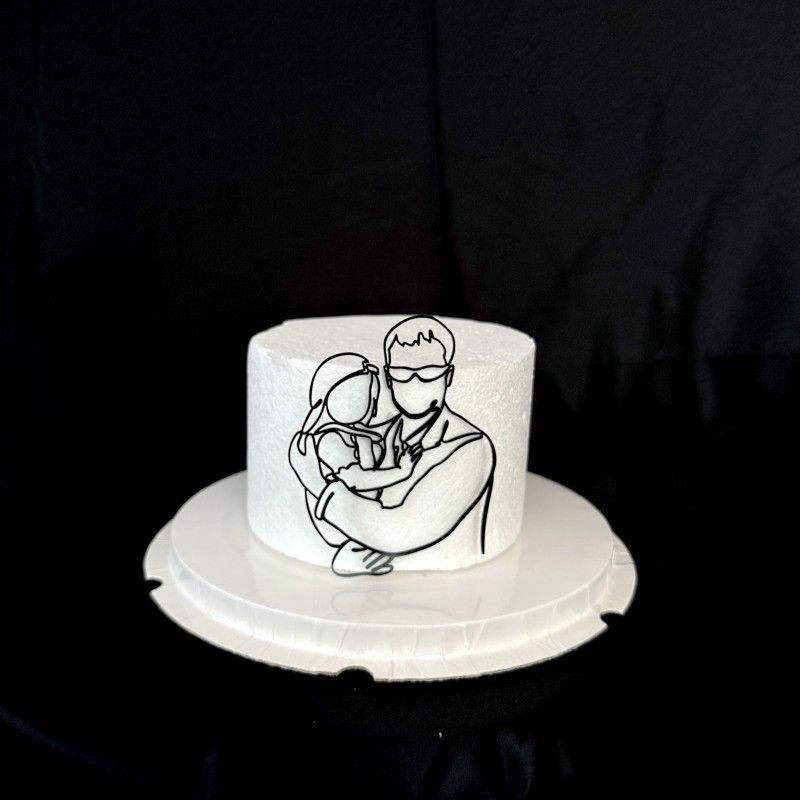 dad with daugther black